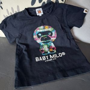 Japan Brand Bape Kids by A Bathing Ape Lovely monkey cotton tee t-shirt boy/girl